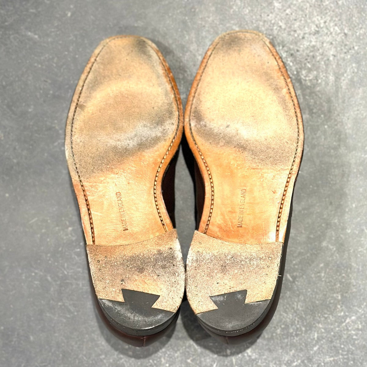 美品【Lloyd Footwear】ロイドフットウェア K45310 カーフ ストレートチップ ダークブラウン サイズUK6
