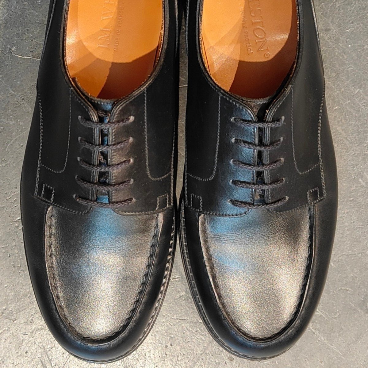 極美品 【J.M.WESTON】ジェイエムウエストン 641 ゴルフ Uチップ ボックスカーフ ブラック サイズ UK6.5E 31ラスト 定価¥168,300-