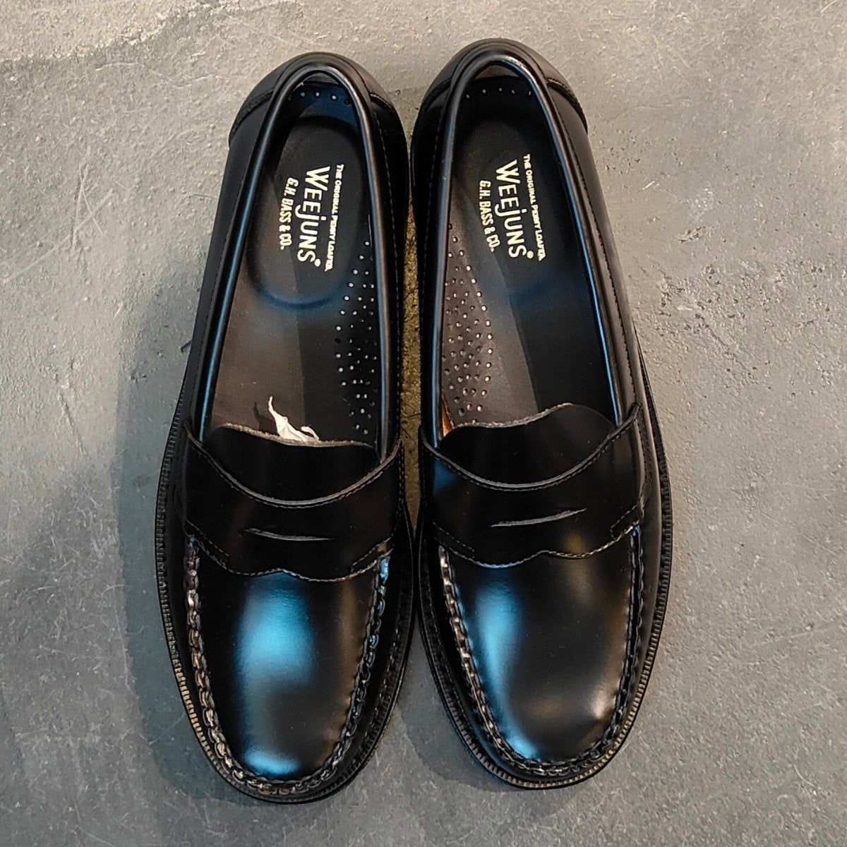 新品未使用 【G.H.Bass&Co.】ジーエイチバス 11035H ローガン ローファー カーフ ブラック サイズ US8 定価¥33,000-