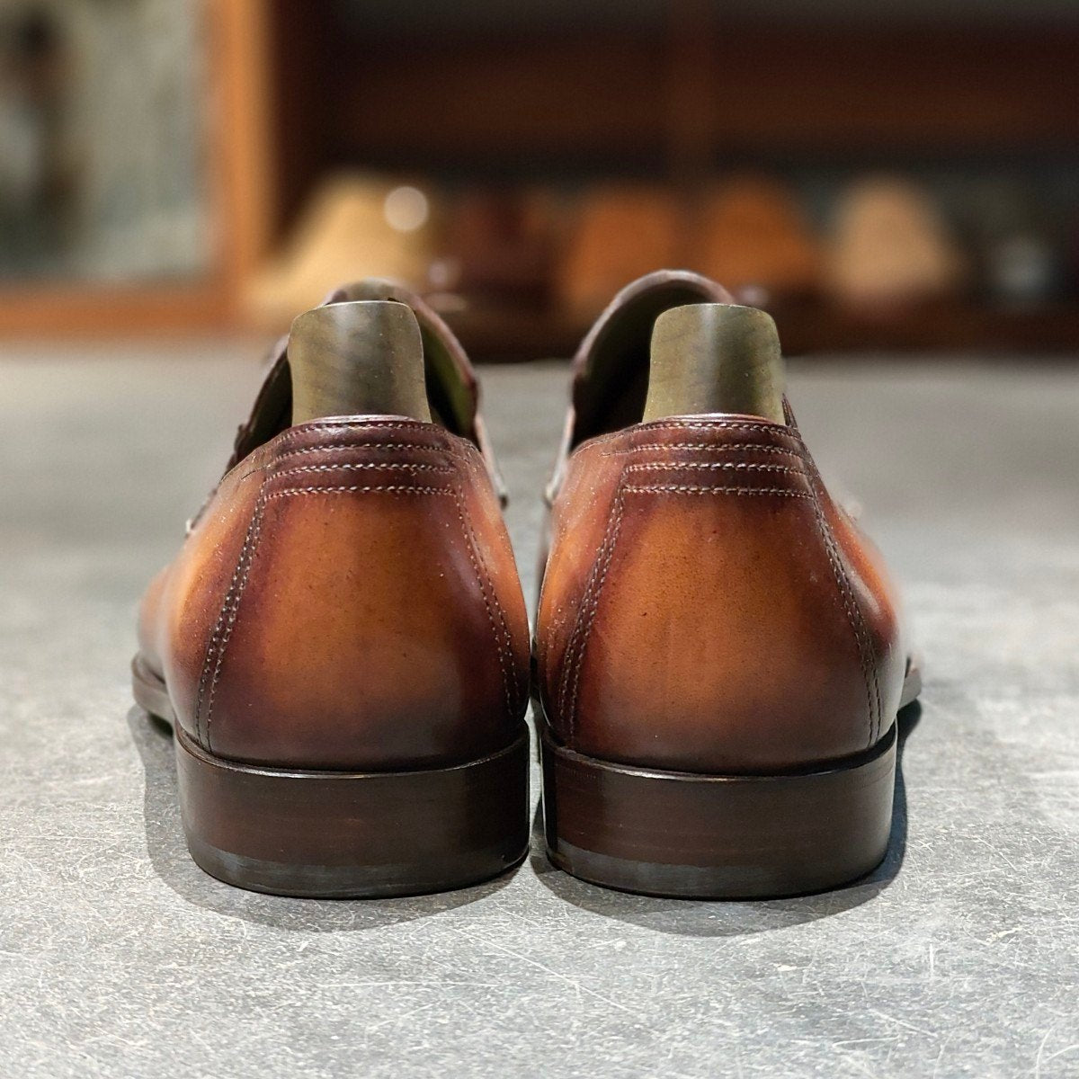 新品未使用 【BERLUTI】ベルルッティ アンディ ローファー カーフ パティーヌ ブラウン サイズ UK9