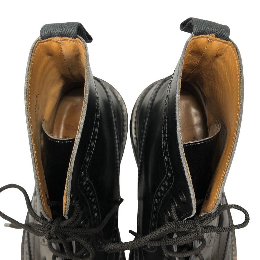 美品【Tricker´s】トリッカーズ 5634 ストウ カントリーブーツ レザー ブラック サイズ UK9