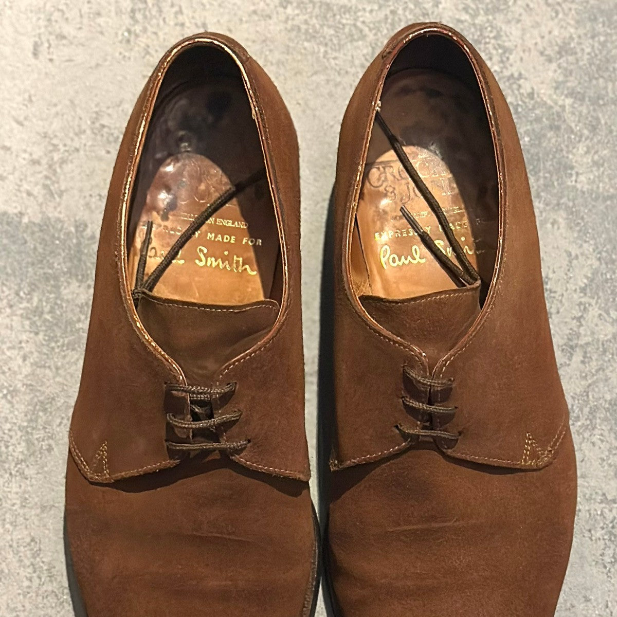 希少【CROCKETT&JONES】クロケット&ジョーンズ ポールスミス別注 DARTMOUTH スエード ブラウン サイズ UK8.5E 366ラスト