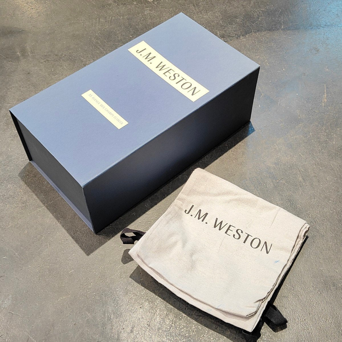 美品【J.M.WESTON】ジェイエムウエストン 641 ゴルフ Uチップ ボックスカーフ ブルー サイズ UK7C 31ラスト 定価¥168,300-