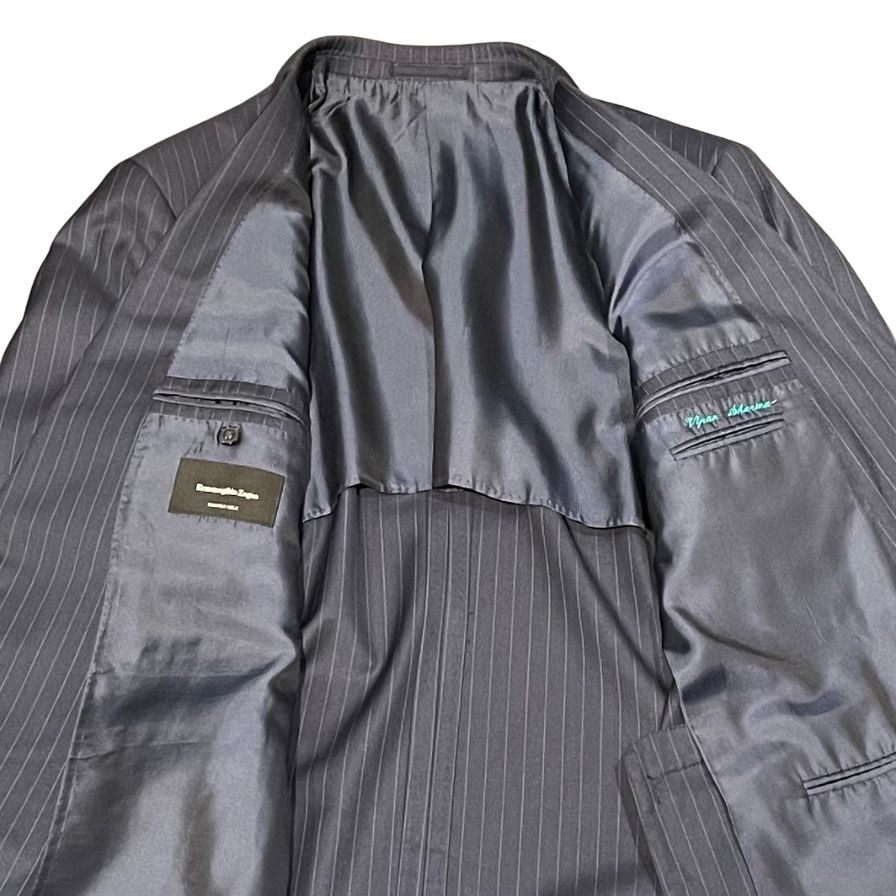 【エルメネジルド ゼニア】Ermenegildo Zegna スーツセット ネイビー(紺) サイズ 56