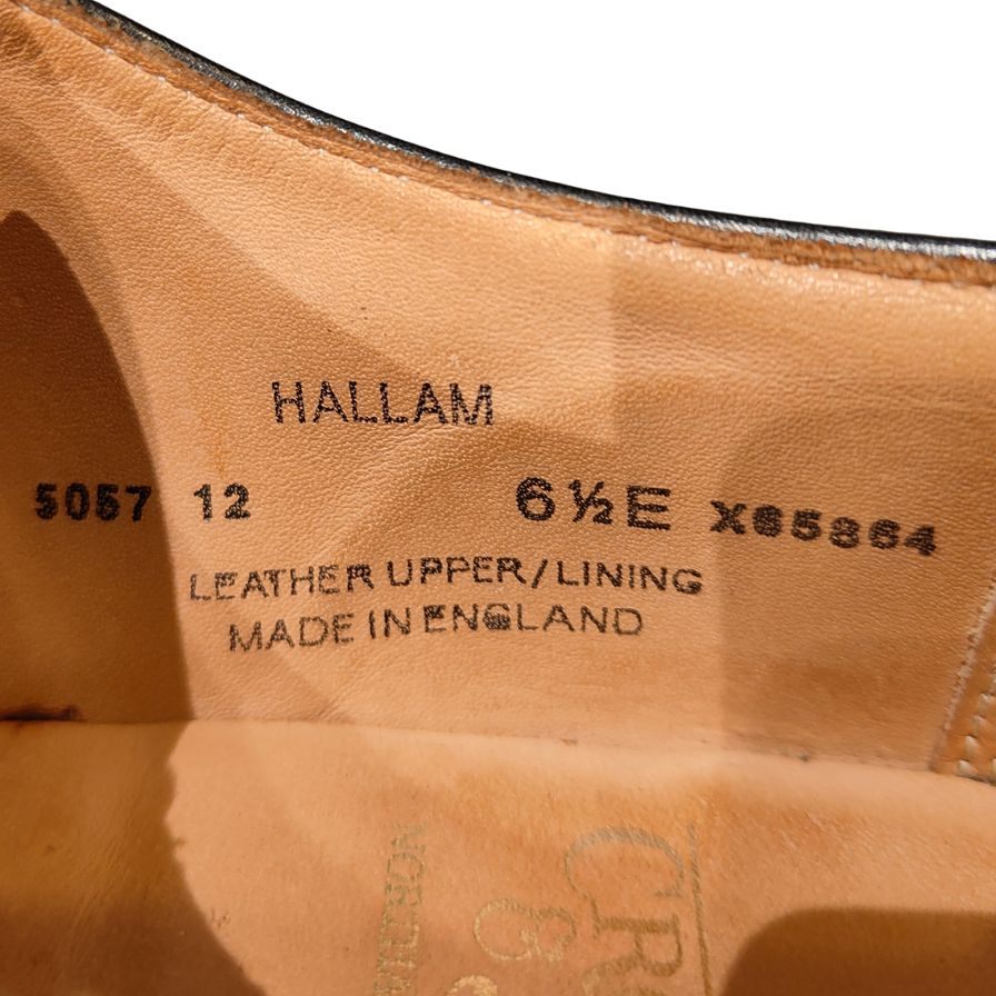 【CROCKETT&JONES】クロケット&ジョーンズ ビジネスシューズ ブラック(黒) サイズ UK6.5E ラスト