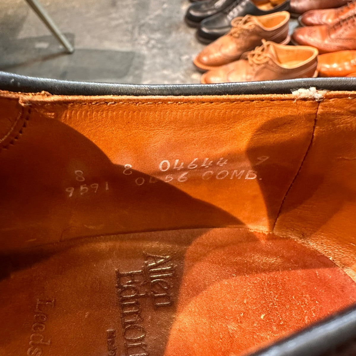 希少【Allen Edmonds】アレンエドモンズ 9591 リーズ LEEDSプレーントゥ コードバン ブラウン サイズUS8