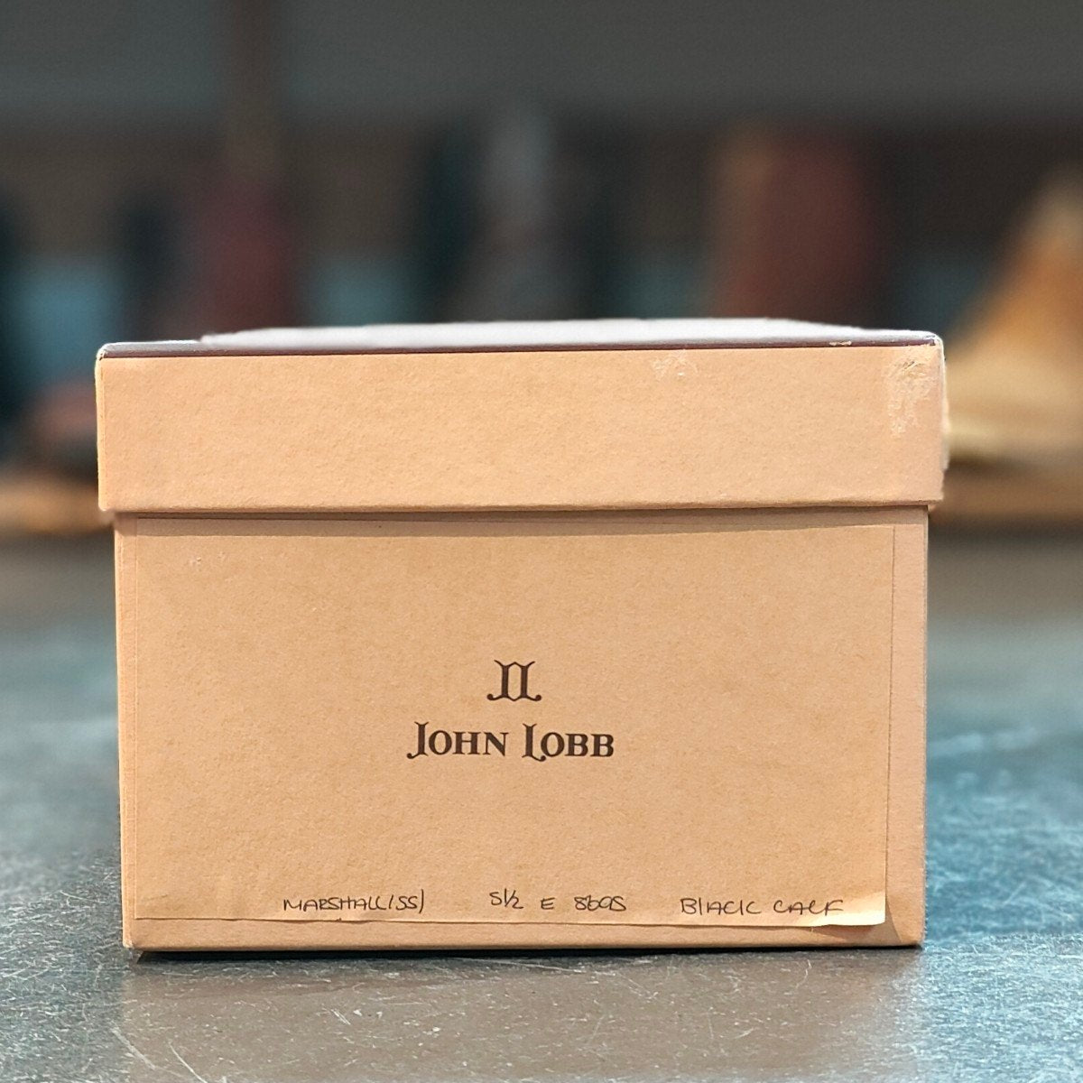 希少 【JOHN LOBB】ジョンロブ マーシャル 内羽根 フルブローグ カーフ ブラック サイズ 5.5E 8695ラスト
