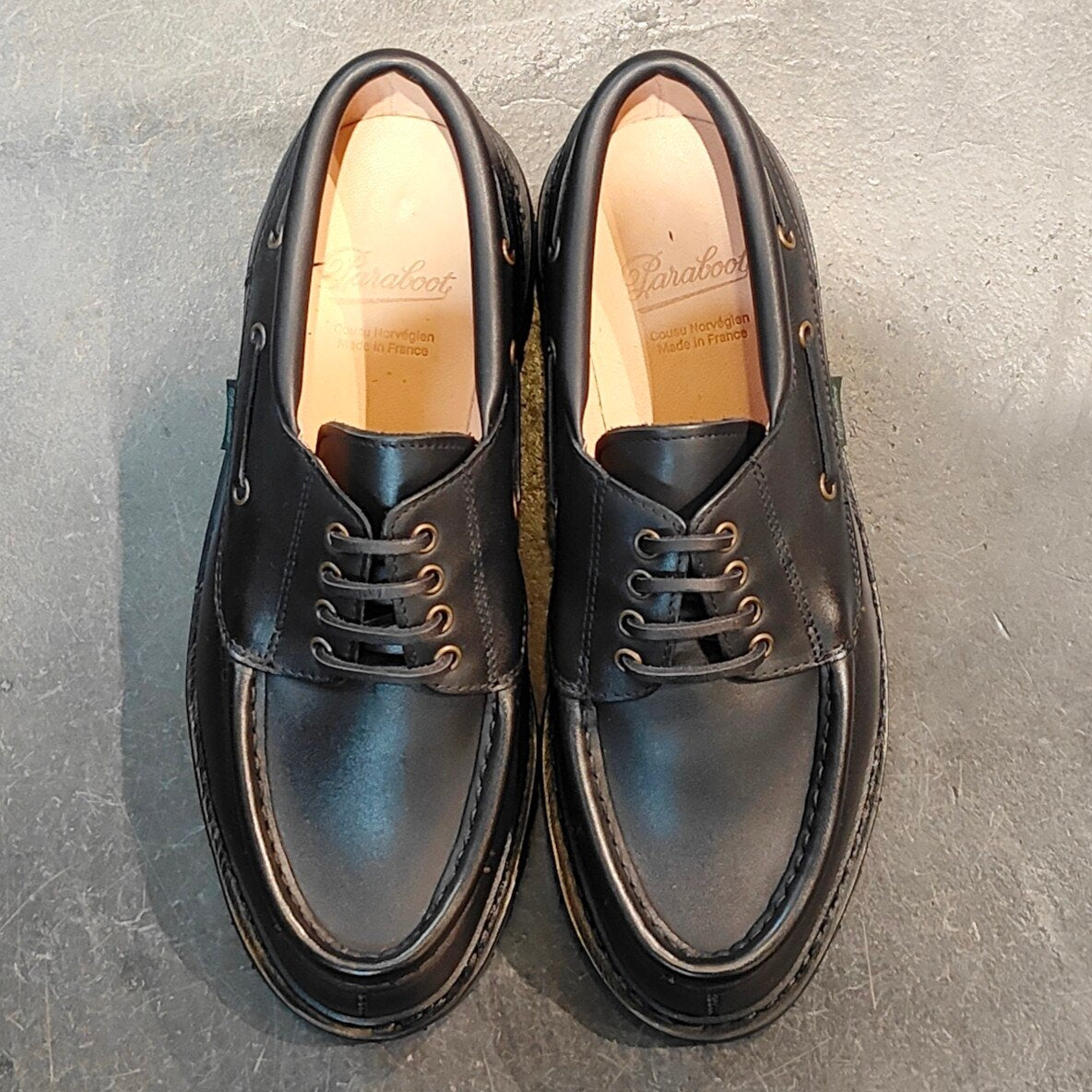 新品未使用 【Paraboot】パラブーツ シメイ Uチップ カーフ ブラック サイズ UK6 定価¥96,800-