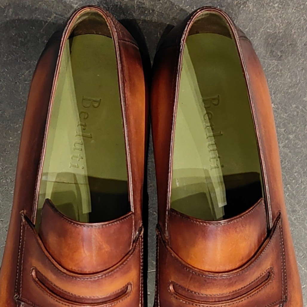 新品未使用 【BERLUTI】ベルルッティ アンディ ローファー カーフ パティーヌ ブラウン サイズ UK9