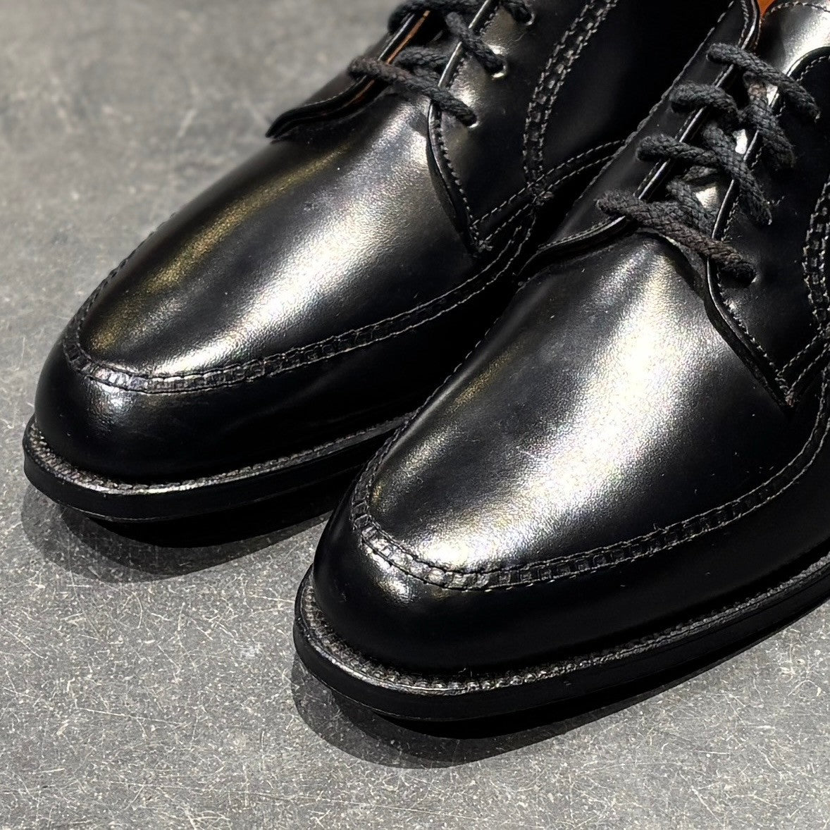 美品【ALDEN】オールデン 461 モックトゥ Uチップ 旧ロゴ カーフ ブラック サイズUS7D モディファイドラスト