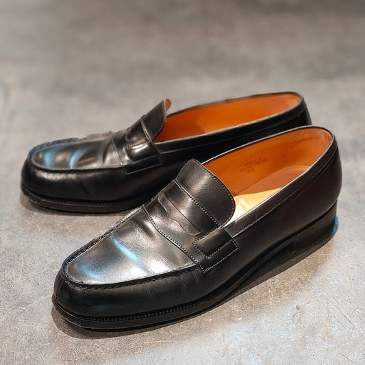 【J.M.WESTON】ジェイエムウエストン 180 シグニチャーローファー ボックスカーフ ブラック サイズ UK7.5B 41ラスト 定価¥151,800-