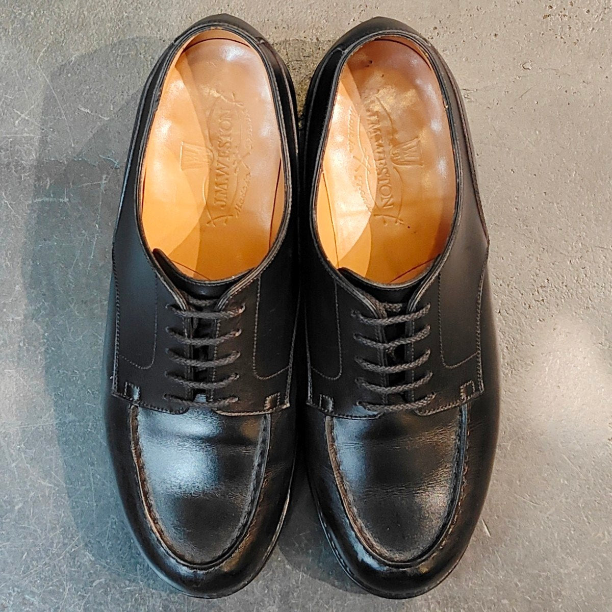 極美品 【J.M.WESTON】ジェイエムウエストン 641 ゴルフ Uチップ カーフ ブラック サイズ UK5.5E 31ラスト 定価¥168,300-