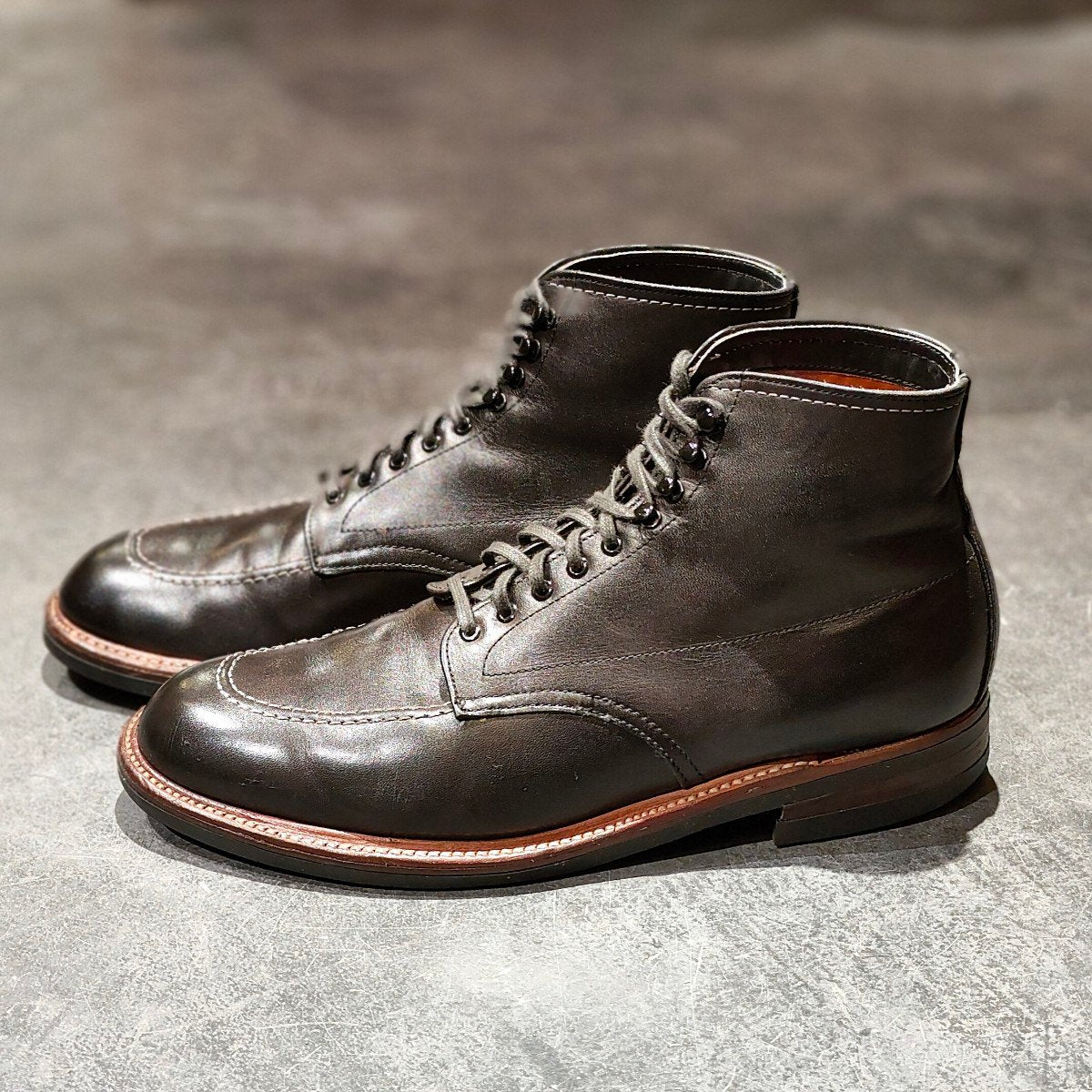 極美品【ALDEN】オールデン 401 インディーブーツ オースティンベンズカーフ ブラック サイズUS9D トゥルーバランスラスト