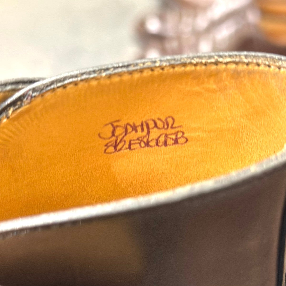 【JOHNLOBB】ジョンロブ ジョッパーブーツ ブラック ミュージアムカーフ サイズ UK8.5E 8695Bラスト