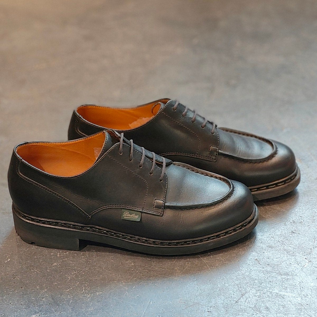 極美品 【Paraboot】パラブーツ シャンボード Uチップ リスレザー ブラック サイズUK6 定価¥96,800-