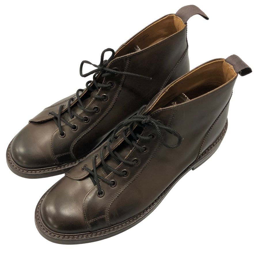 【Tricker's】トリッカーズ 6077 モンキーブーツ レースアップブーツ レザー ブラウン サイズUK9