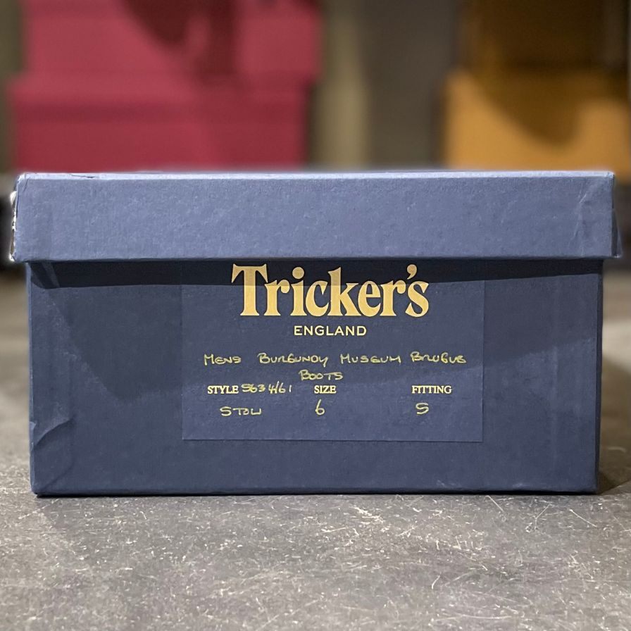 極美品【Tricker´s】トリッカーズ ストウ 5634 カントリーブーツ バーガンディ サイズ UK6