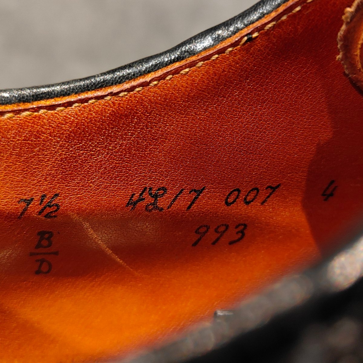 美品【ALDEN】オールデン シップス別注 993 サドル コードバン ブラック サイズ US7.5D バリーラスト