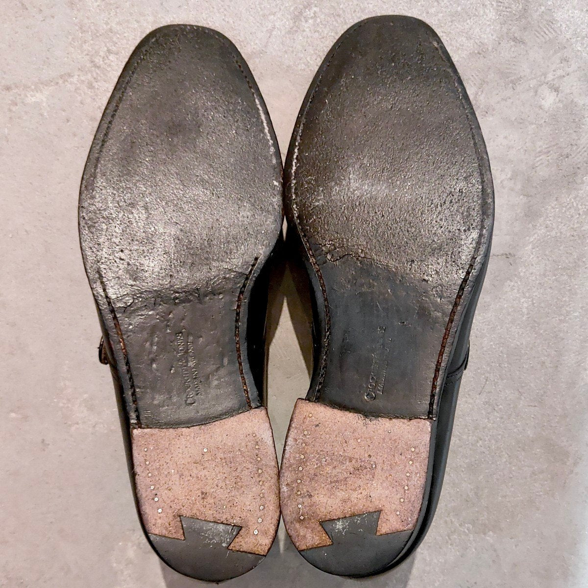 【CROCKETT&JONES】クロケット&ジョーンズ マルバーン シングルモンク カーフ ブラック サイズUK8.5E 341ラスト