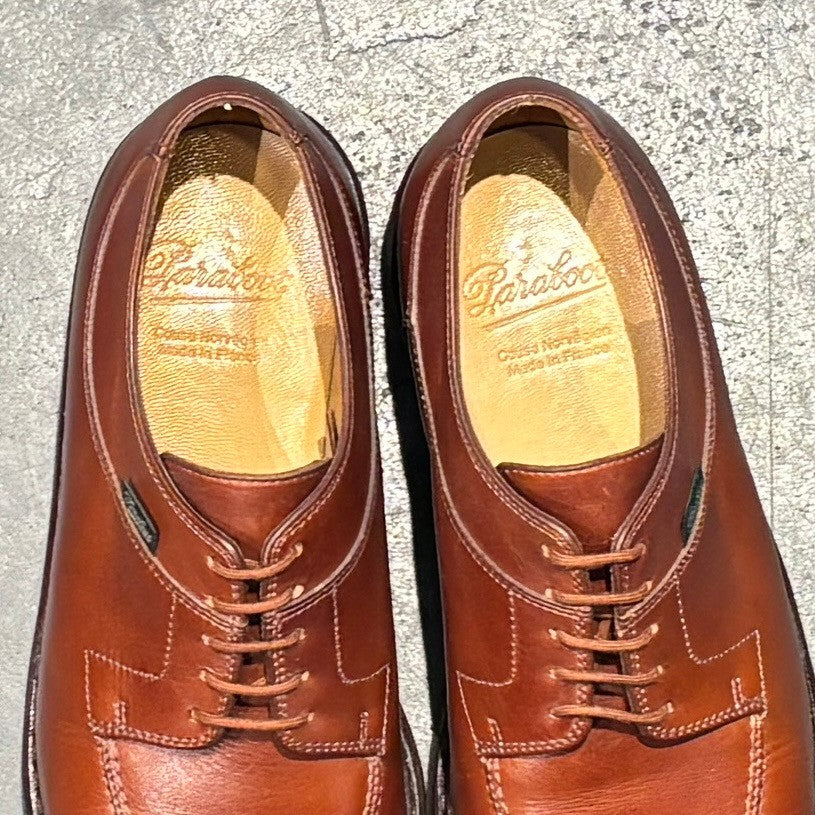 【Paraboot】パラブーツ レザーシューズ アヴィニョン Uチップ カーフ マロン サイズ UK5.5
