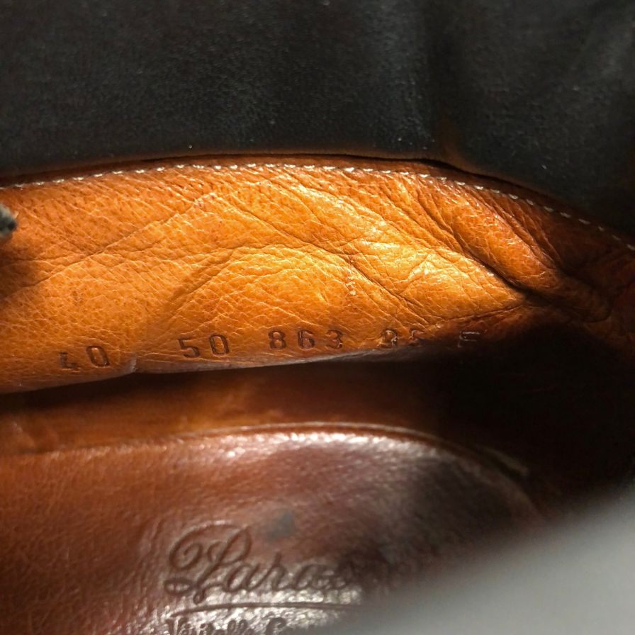 希少 デカタグ【Paraboot】パラブーツ ミリー チロリアン ブーツ ブラック サイズ 40