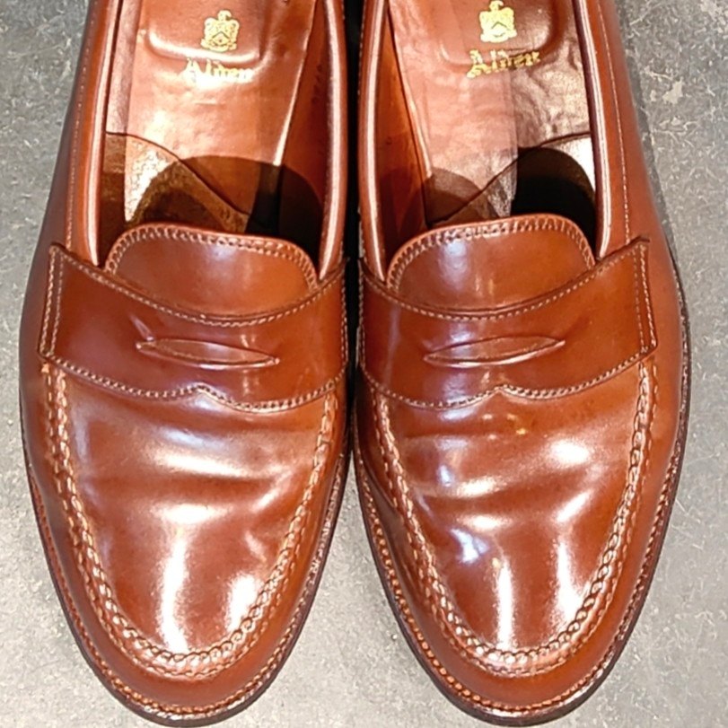 希少 美品 【ALDEN】オールデン オールデンショップサンフランシスコ別注 6754 ペニーローファー コードバン ラベロ サイズ US10.5E バンラスト