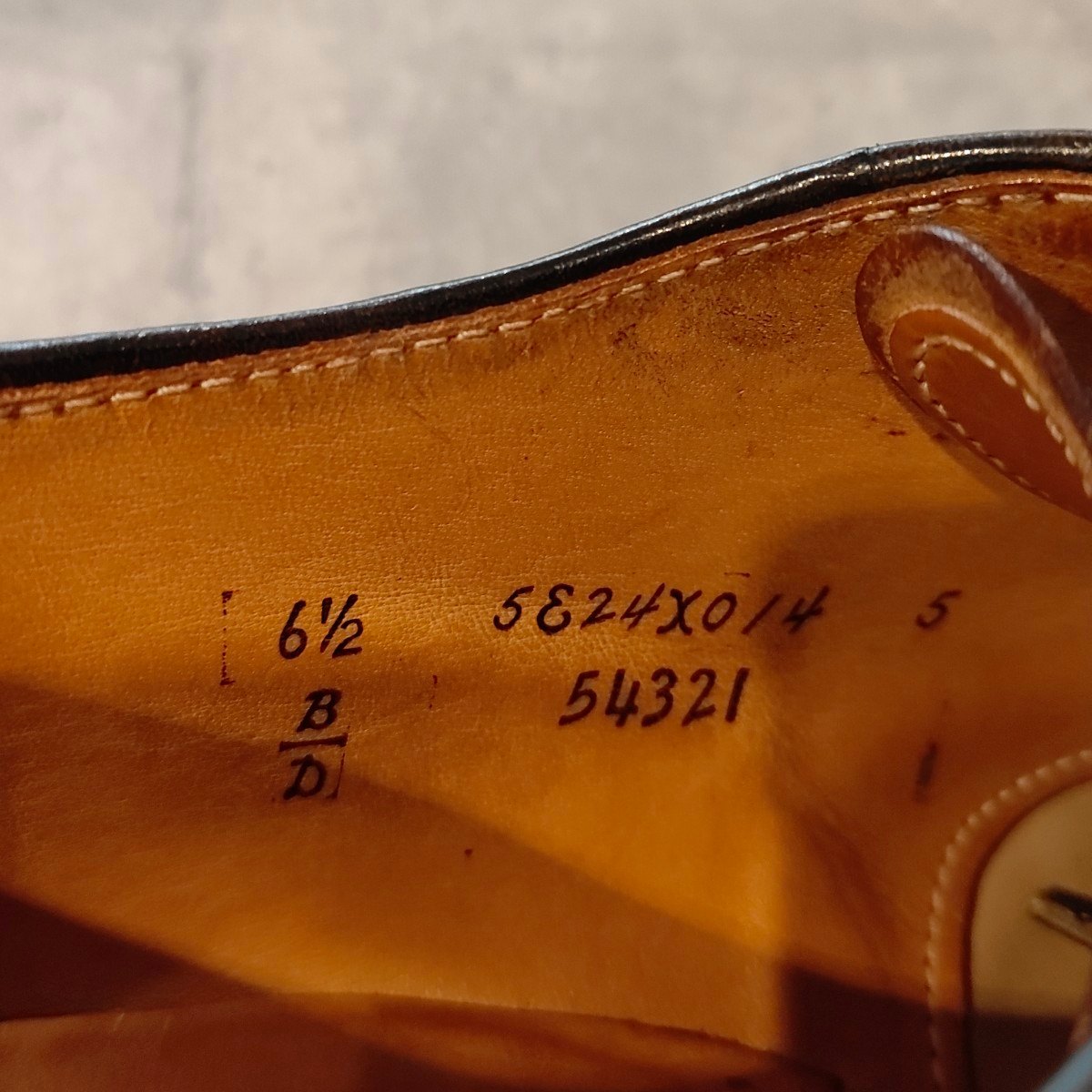 【ALDEN】オールデン 54321 Vチップ コードバン ダークバーガンディ US6.5D モディファイドラスト 参考定価¥234,300-