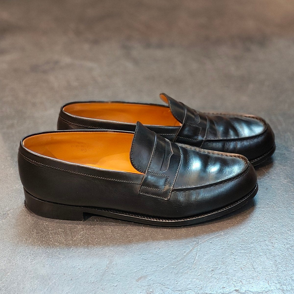 【J.M.WESTON】ジェイエムウエストン 180 シグニチャーローファー ボックスカーフ ブラック サイズ UK6.5D 41ラスト 定価¥151,800-