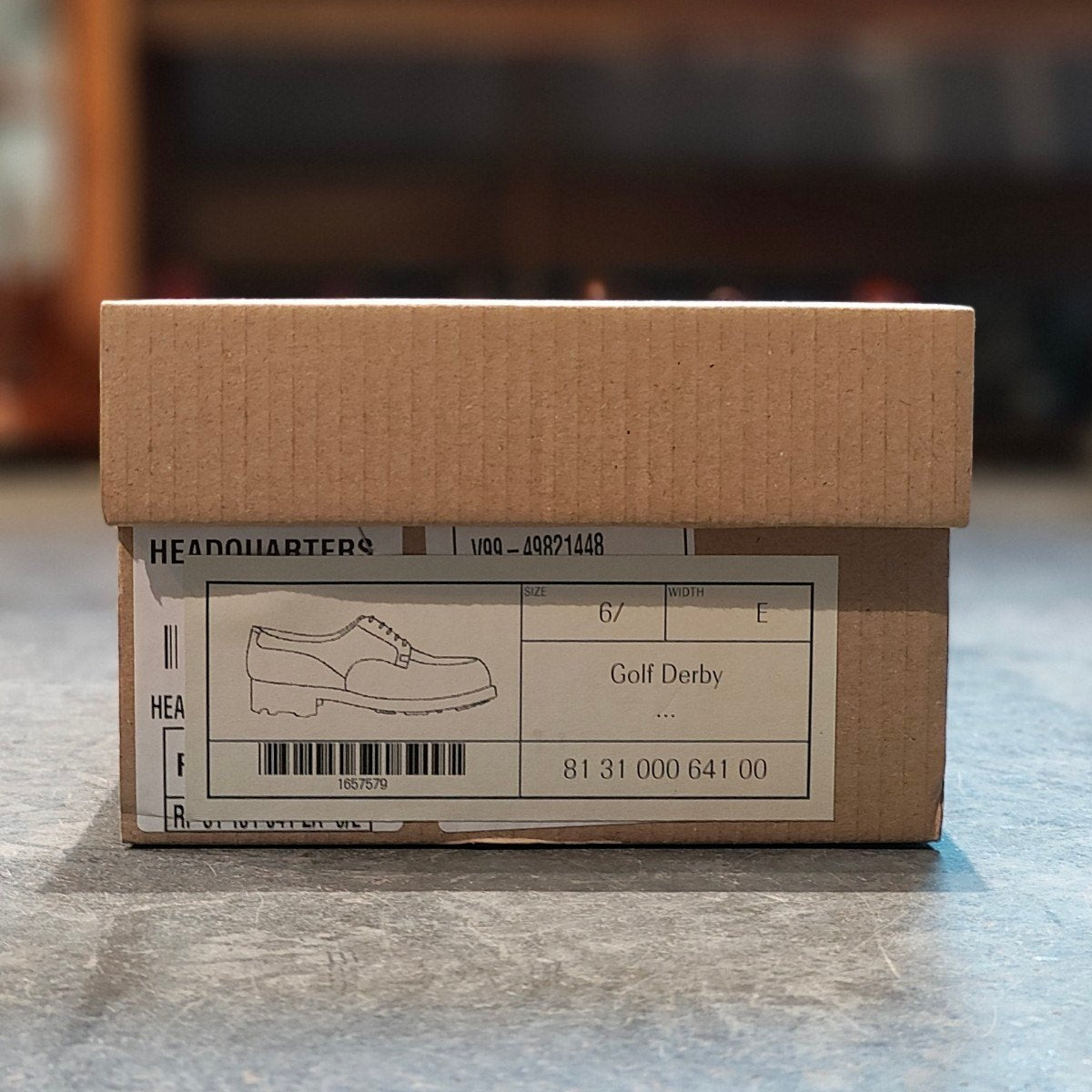 美品 【J.M.WESTON】ジェイエムウエストン ウエストンヴィンテージ641 ゴルフ Uチップ ボックスカーフ ブラック サイズ UK6.5E 31ラスト 参考定価¥176,000-