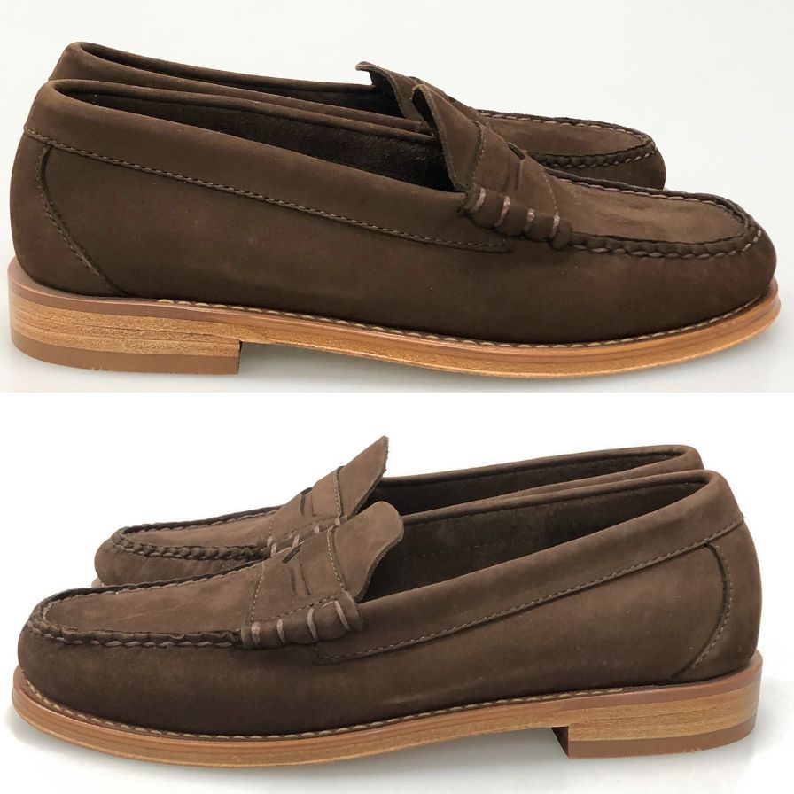 新品未使用 【G.H.Bass&Co. 】 ジーエイチバス 11711D ラーソン ローファー ヌバック ブラウン サイズ US7