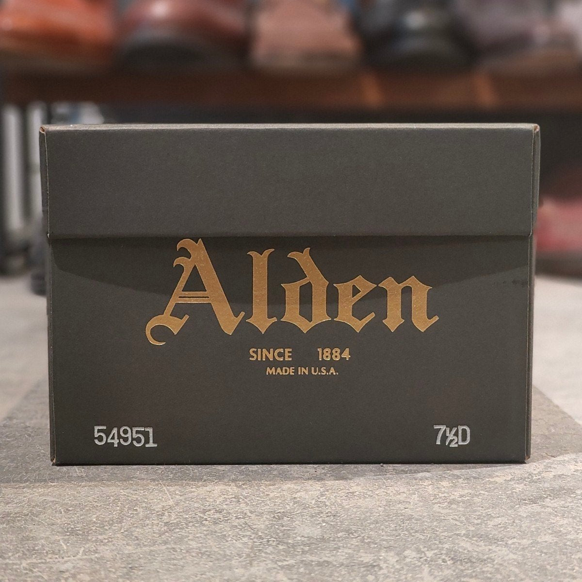 希少【ALDEN】オールデン 125周年記念限定モデル 54951 Vチップ コードバン ダークブラウン サイズUS7.5D モディファイドラスト