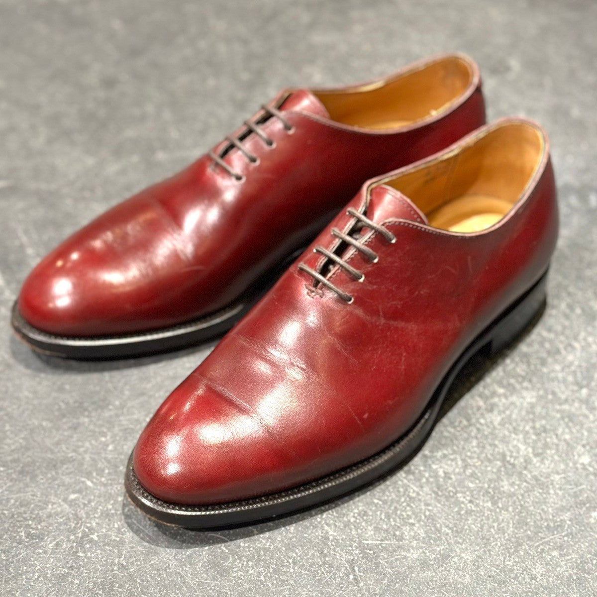 美品【KOKON】ココン 417L カーフ ベティスワイン サイズUK5