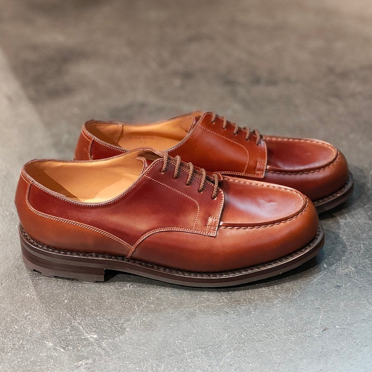 希少 新品未使用 【J.M.WESTON】ジェイエムウエストン 641 ゴルフ Uチップ コードバン コニャック サイズ UK7.5D 31ラスト