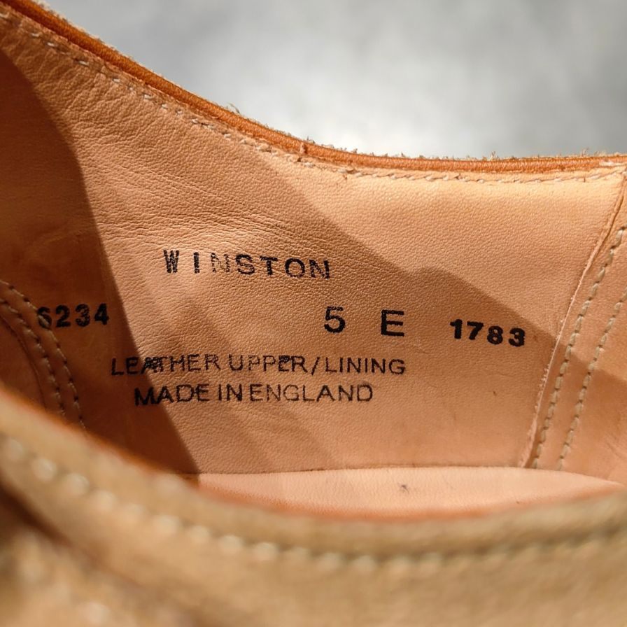 新品未使用 【CROCKETT&JONES】クロケット&ジョーンズ ウィンストン シングルモンク スエード ベージュ サイズ UK5E 373ラスト