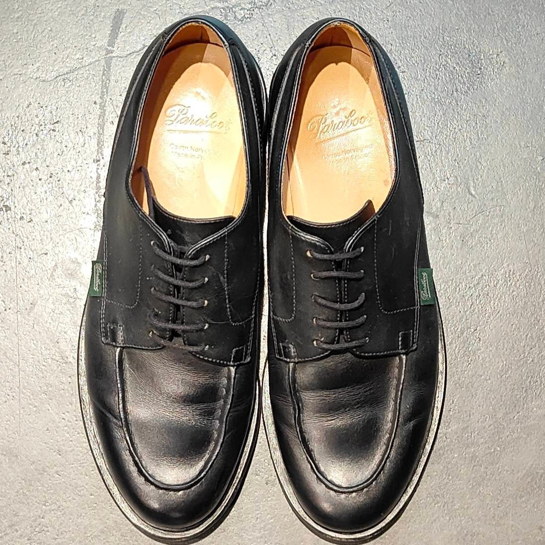 【Paraboot】パラブーツ シャンボード Uチップ カーフ ブラック サイズUK9 定価¥96,800-
