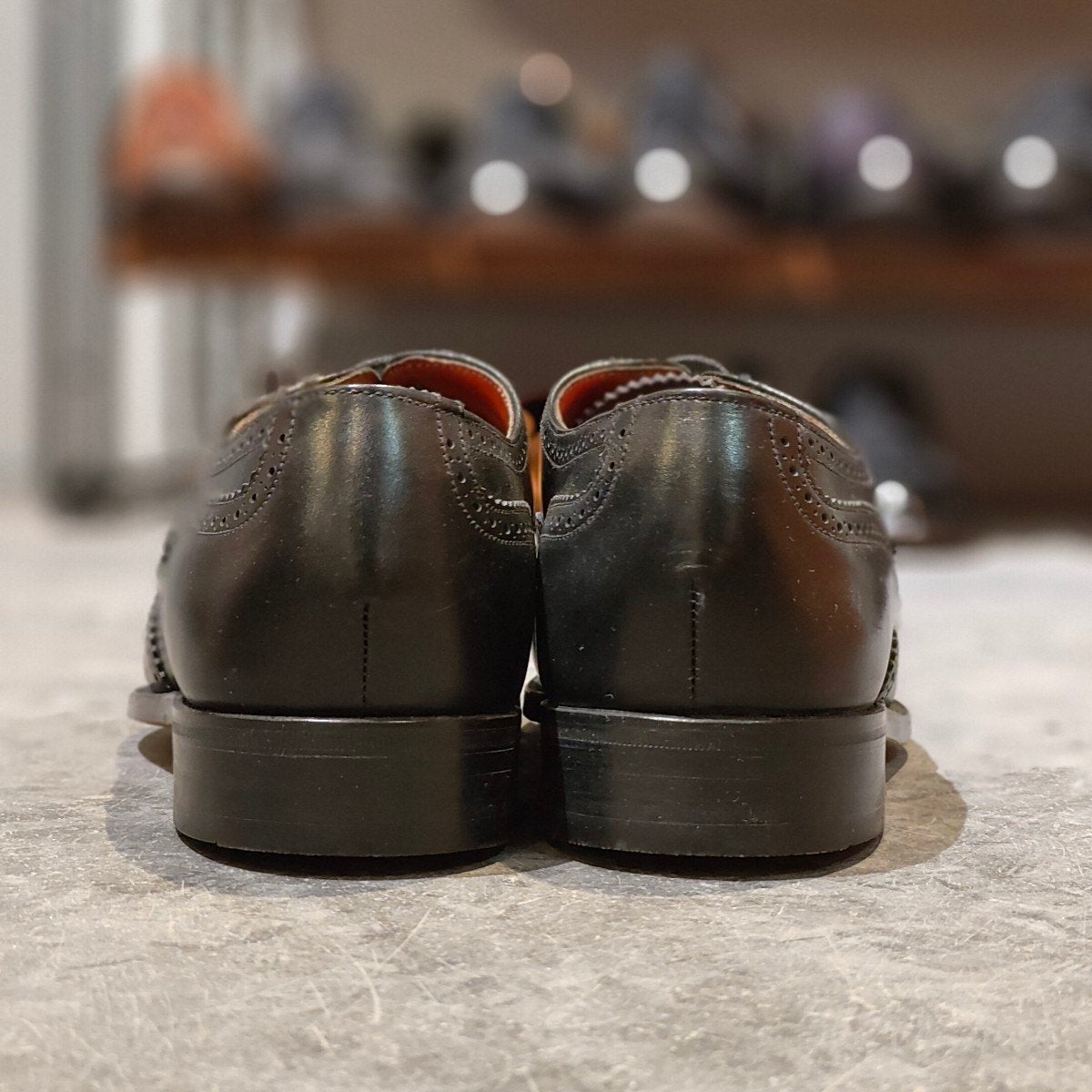 試着程度【GRENSON】グレンソン ウイングチップ カーフ ブラック サイズUK6