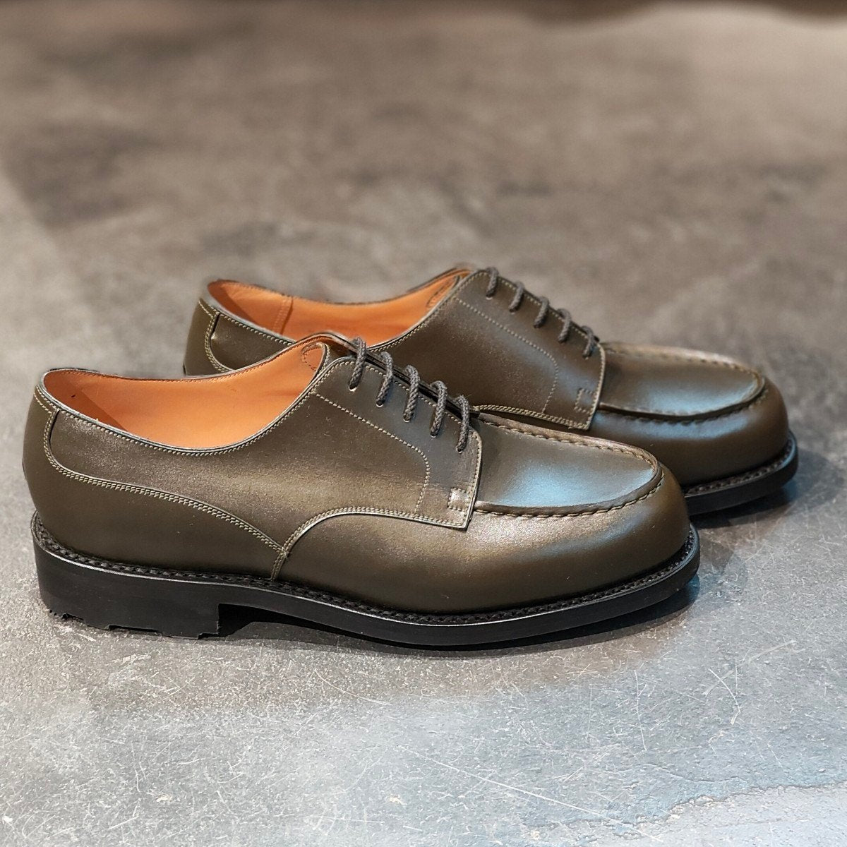 新品未使用 【J.M.WESTON】ジェイエムウエストン 641 ゴルフ Uチップ ボックスカーフ ハンターグリーン サイズ UK7.5D 31ラスト 定価168,300-