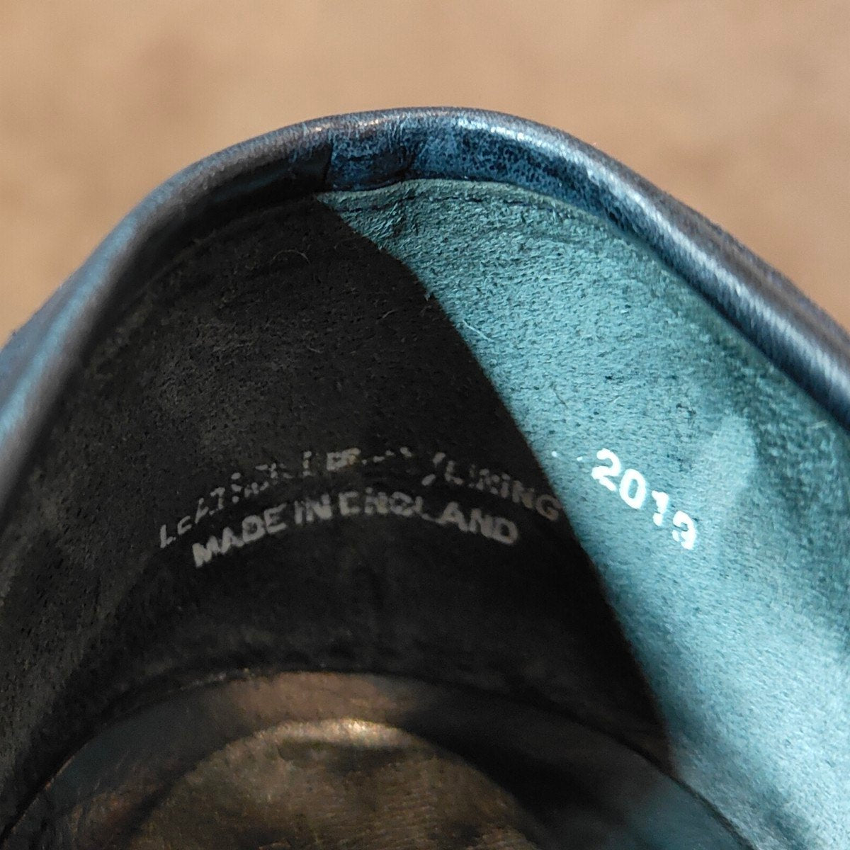 美品【Crockett&Jones】クロケット&ジョーンズ リッチモンド ローファー アンライニング スエード ネイビー サイズUK6E相当