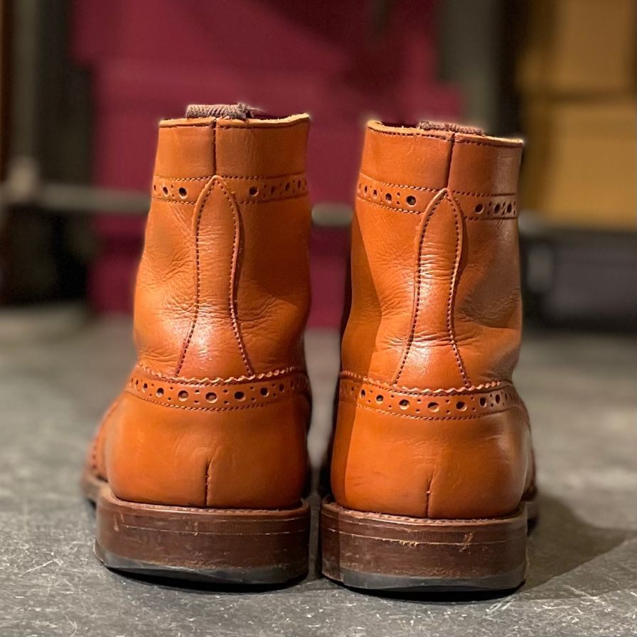 【Tricker's】トリッカーズ カントリーブーツ モールトン M2508 カーフ ブラウン系 サイズ UK7.5