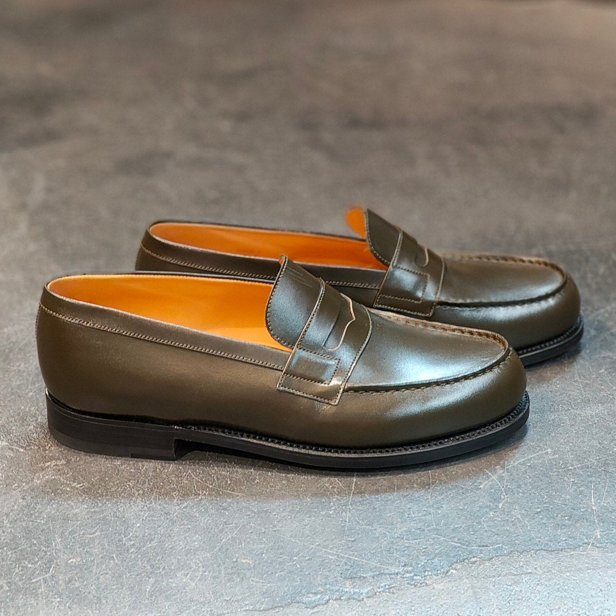 新品未使用 【J.M.WESTON】ジェイエムウエストン 180 シグニチャーローファー ボックスカーフ ハンターグリーン サイズ UK6.5D 41ラスト定価¥151,800-