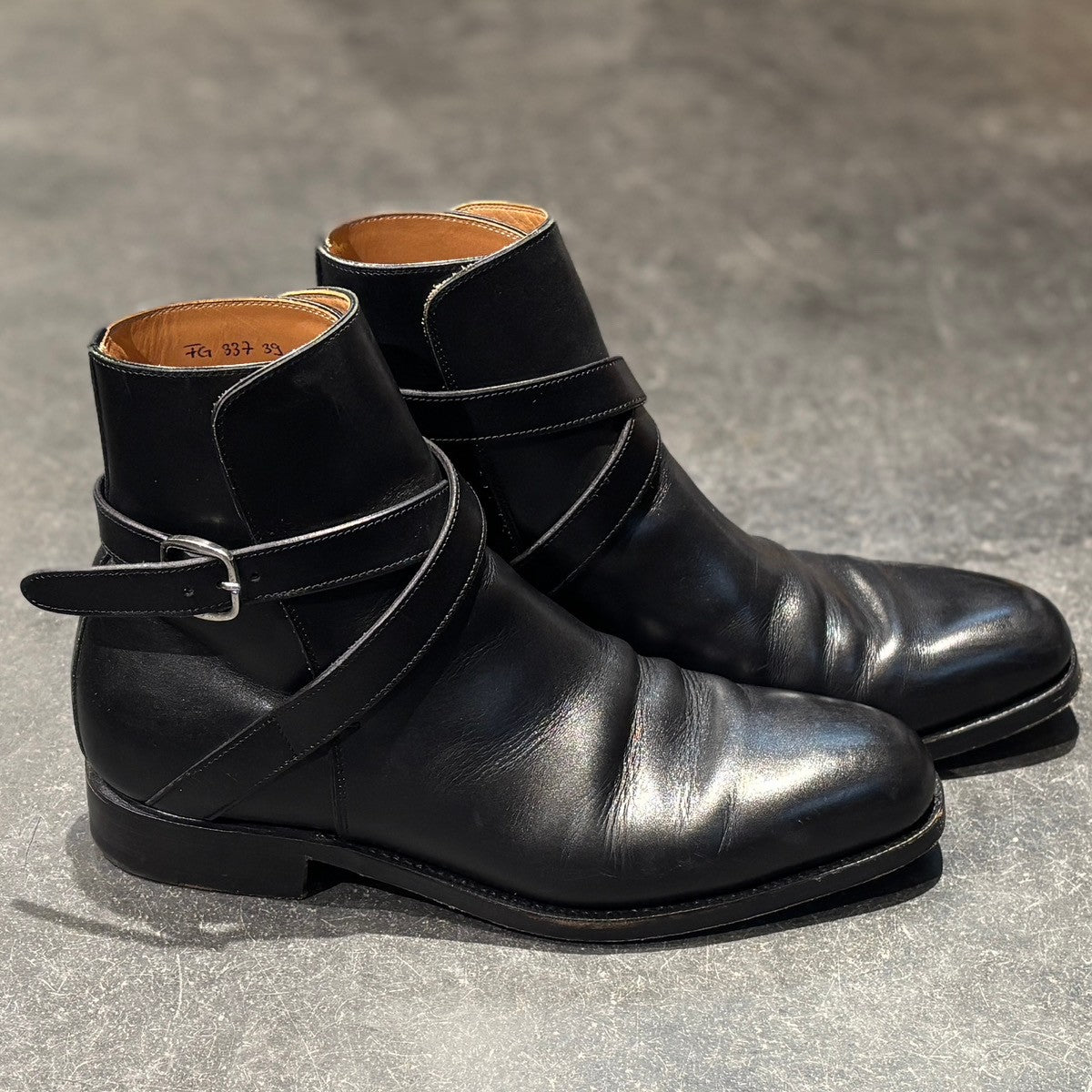 【F.LLI GIACOMETTI】フラテッリ ジャコメッティ ジョッパーブーツ FG337 カーフ ブラック サイズ 39