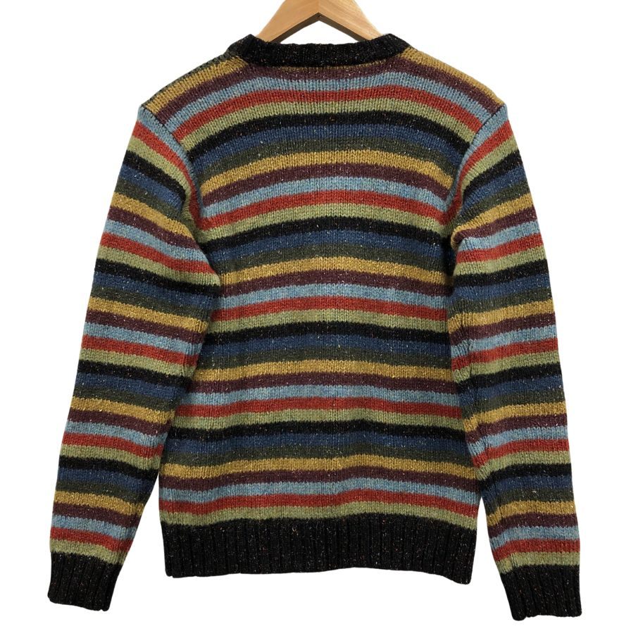 【Macalastair BEAMS F】マカラスター ビームスF別注 マルチボーダーニット ウール×シルク サイズ36