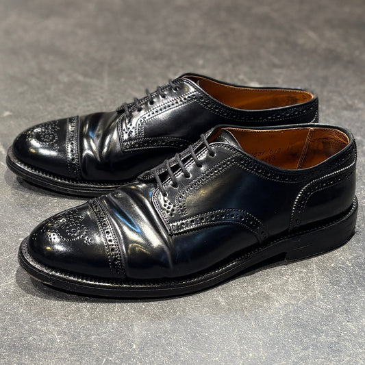 【ALDEN】オールデン 2146 外羽根 セミブローグ  コードバン ブラック  サイズUS8.5E アバディーンラスト