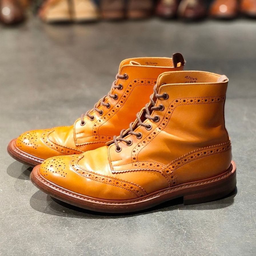 【TRICKERS】トリッカーズ モールトン M2508 カントリーブーツ カーフ サイズ UK8.5 ※箱破損品