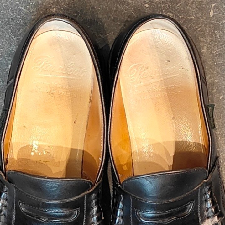 【Paraboot】パラブーツ ランス コインローファー リスレザー ブラック サイズ UK6.5F
