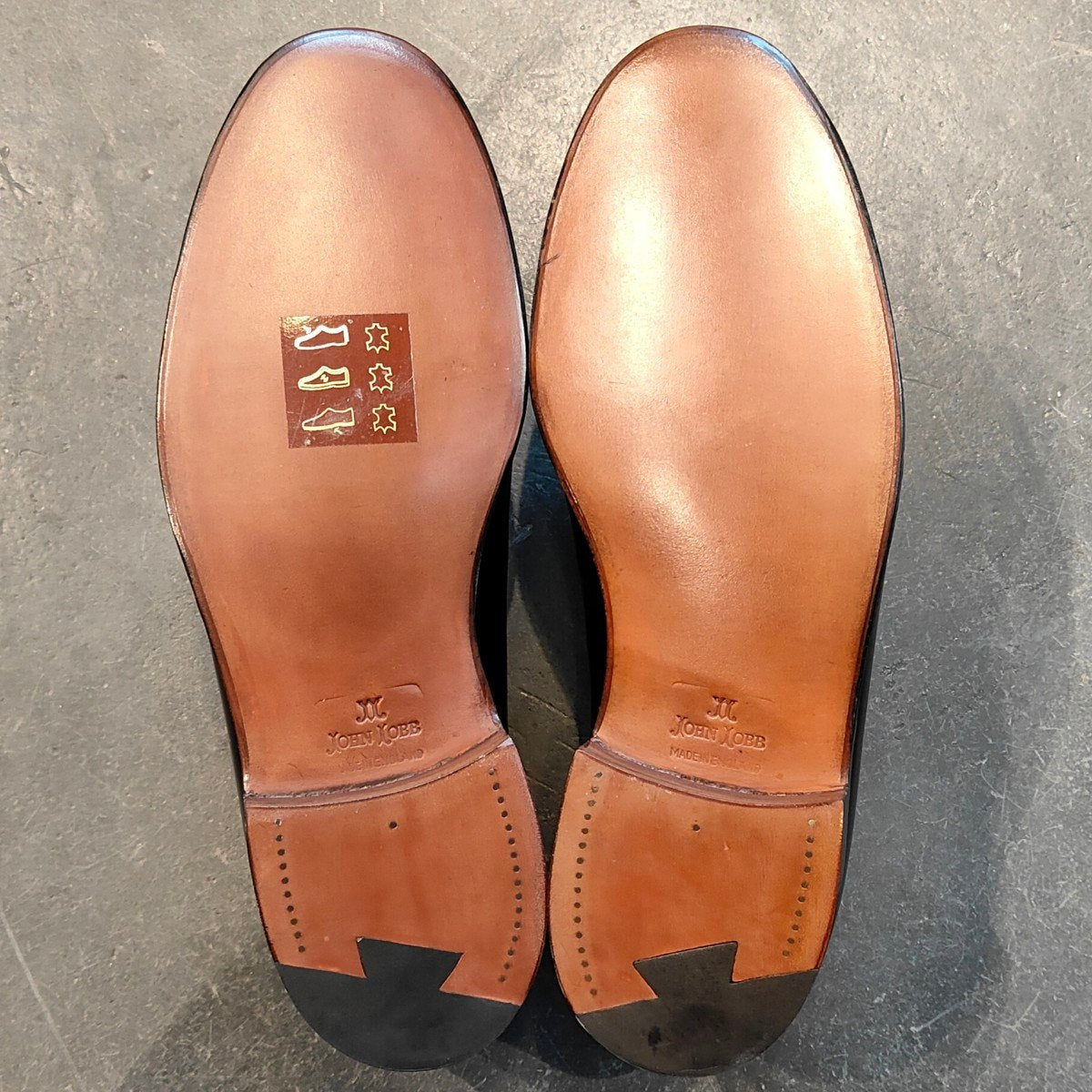 希少 茶箱 新品未使用【JOHN LOBB】ジョンロブ バロス Uチップ カーフ ブラック サイズUK6.5E 2998ラスト