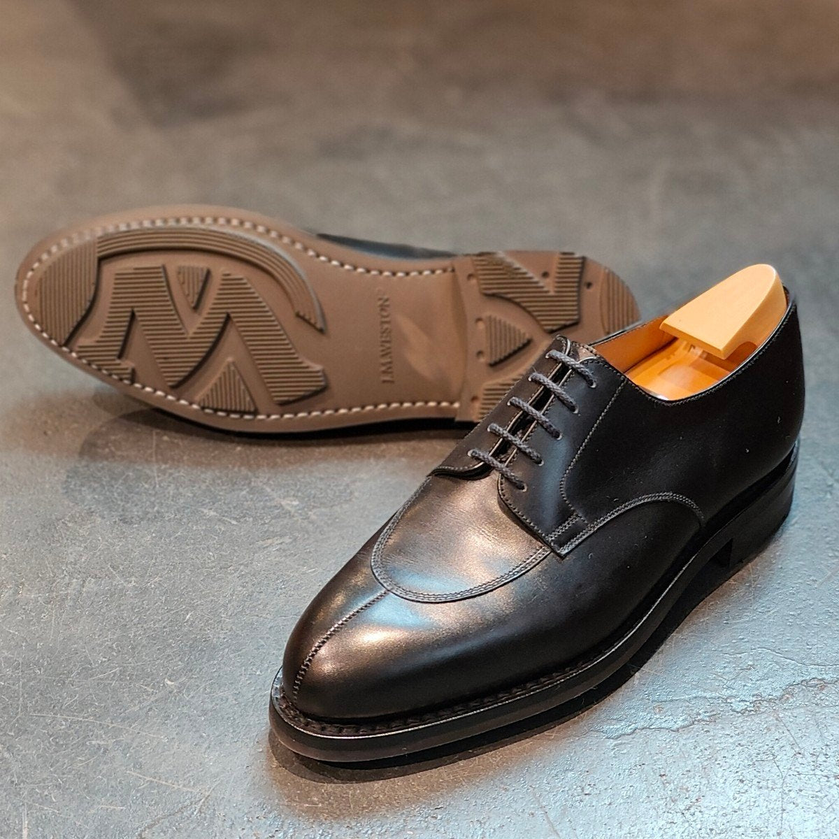 使用数回  【J.M.WESTON】ジェイエムウエストン  Uチップ カーフ ブラック サイズ UK7.5C 25ラスト 定価¥170,500-