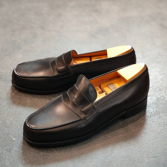 新品未使用【J.M.WESTON】ジェイエムウエストン 180 シグニチャーローファー ボックスカーフ ブラック サイズ UK9C 41ラスト 定価¥156,200-