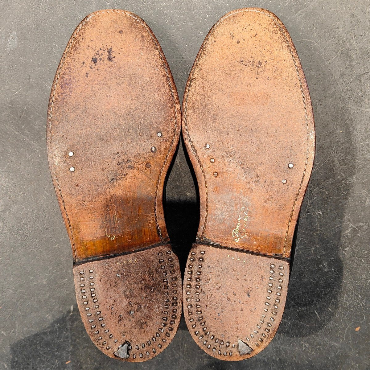 希少 【FLORSHEIM】フローシャイム ケンムール 筆記体ロゴ 緑枠 ウイングチップ グレインレザー ブラック サイズ US9