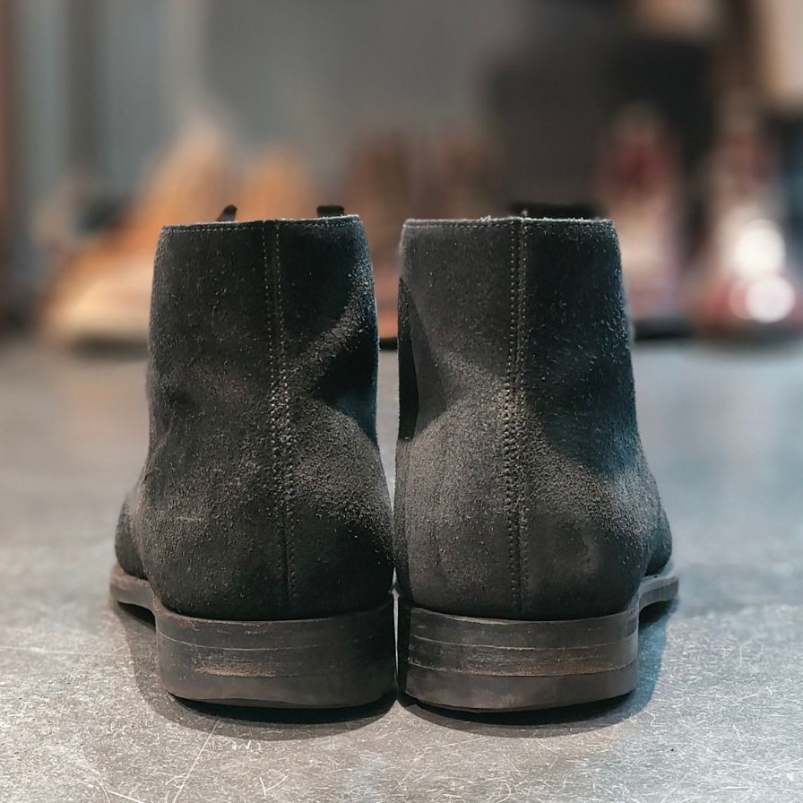 【CROCKETT&JONES】クロケット&ジョーンズ TETBURY チャッカブーツ スエード ブラック UK6E